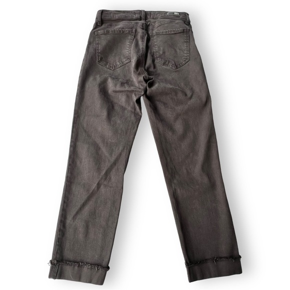 KUT from the Kloth Amy Mid Rise Crop Straight Leg Black Size 4 - Picture 3 of 10